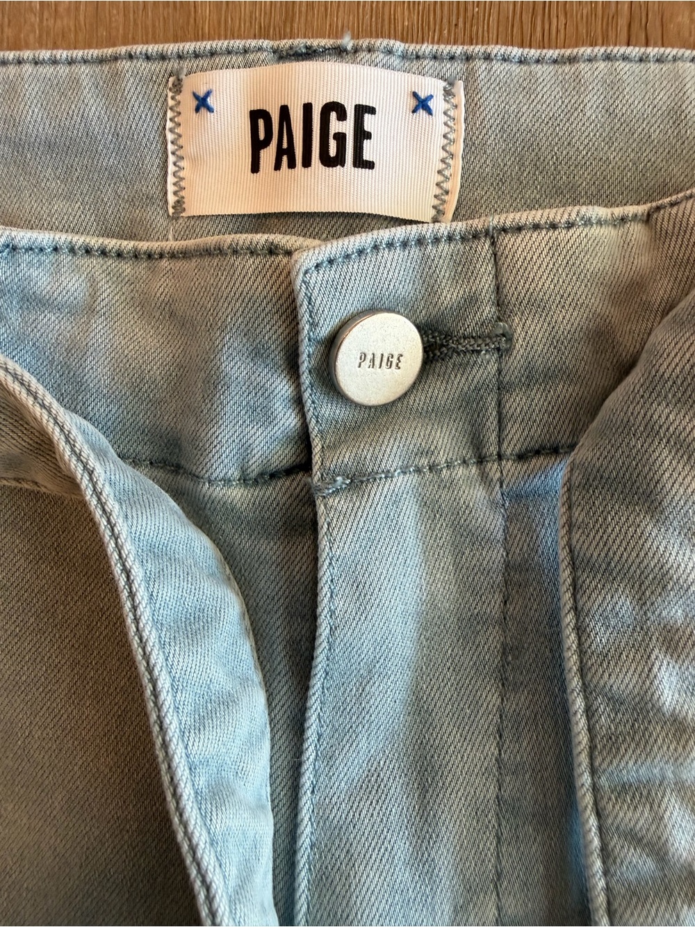 PAIGE Brigitte Self Tie Straight Leg Ankle Jeans Size 32, EUC. $229 MSRP - Picture 8 of 11